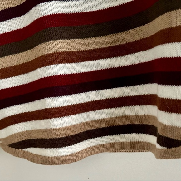 (NWT) ST JOHN’S BAY Women’s Striped Multicolor Round Neck Sweater Top-Size SMALL - Picture 7 of 8